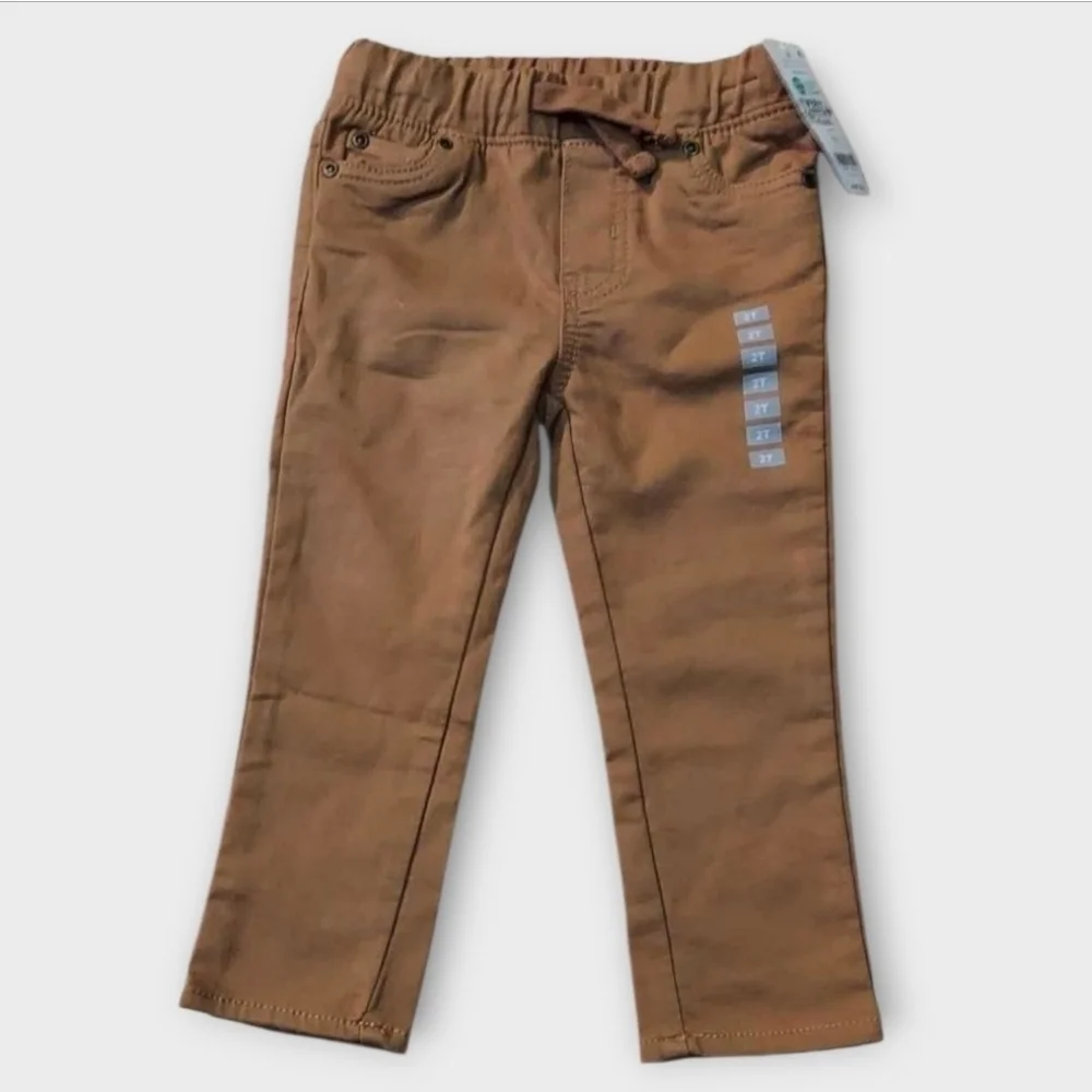 Carter's Boy's Khaki Wheat Pull On Pants ~sz 2T